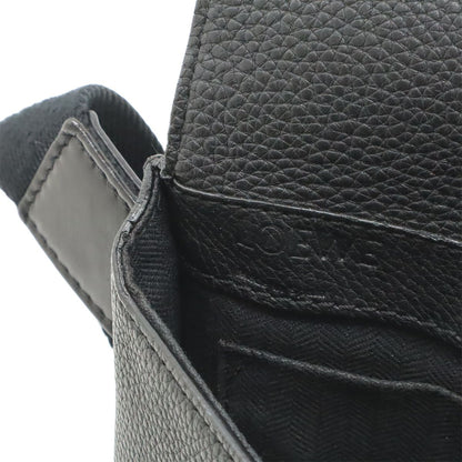 Loewe Anagram Military Bum Bag Crossbody Leather Black Silver — view 8