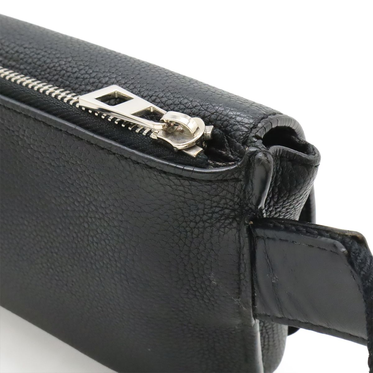 Loewe Anagram Military Bum Bag Crossbody Leather Black Silver — view 4
