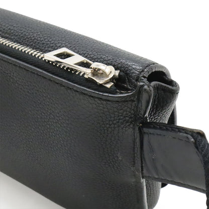 Loewe Anagram Military Bum Bag Crossbody Leather Black Silver — view 4