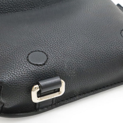 Loewe Anagram Military Bum Bag Crossbody Leather Black Silver — view 7