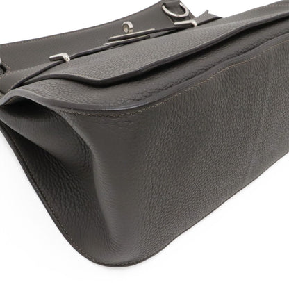 Hermes Jypsiere 34 Shoulder Bag Crossbody Togo Leather Gray — view 3