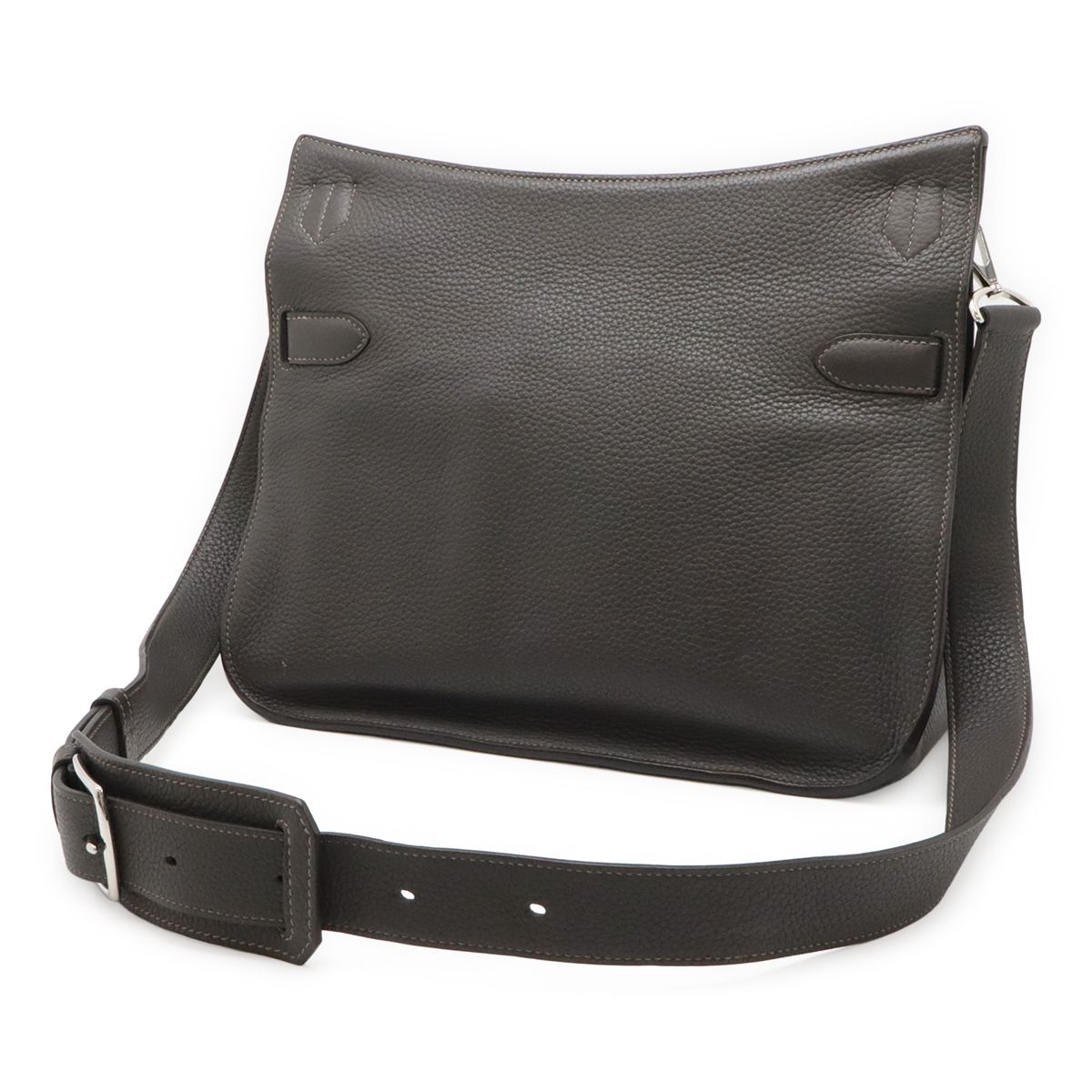 Hermes Jypsiere 34 Shoulder Bag Crossbody Togo Leather Gray — view 2