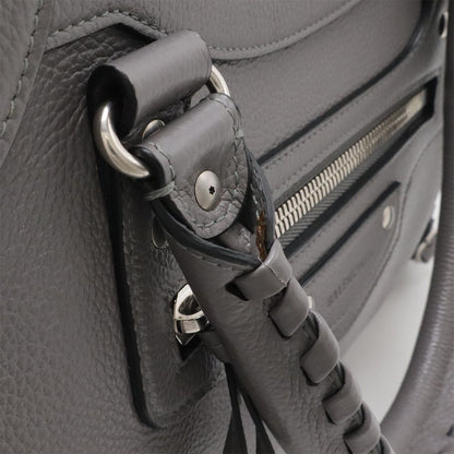 Balenciaga Neoclassic City Medium Tote 2-Way Shoulder Bag Leather Gray Silver — view 6