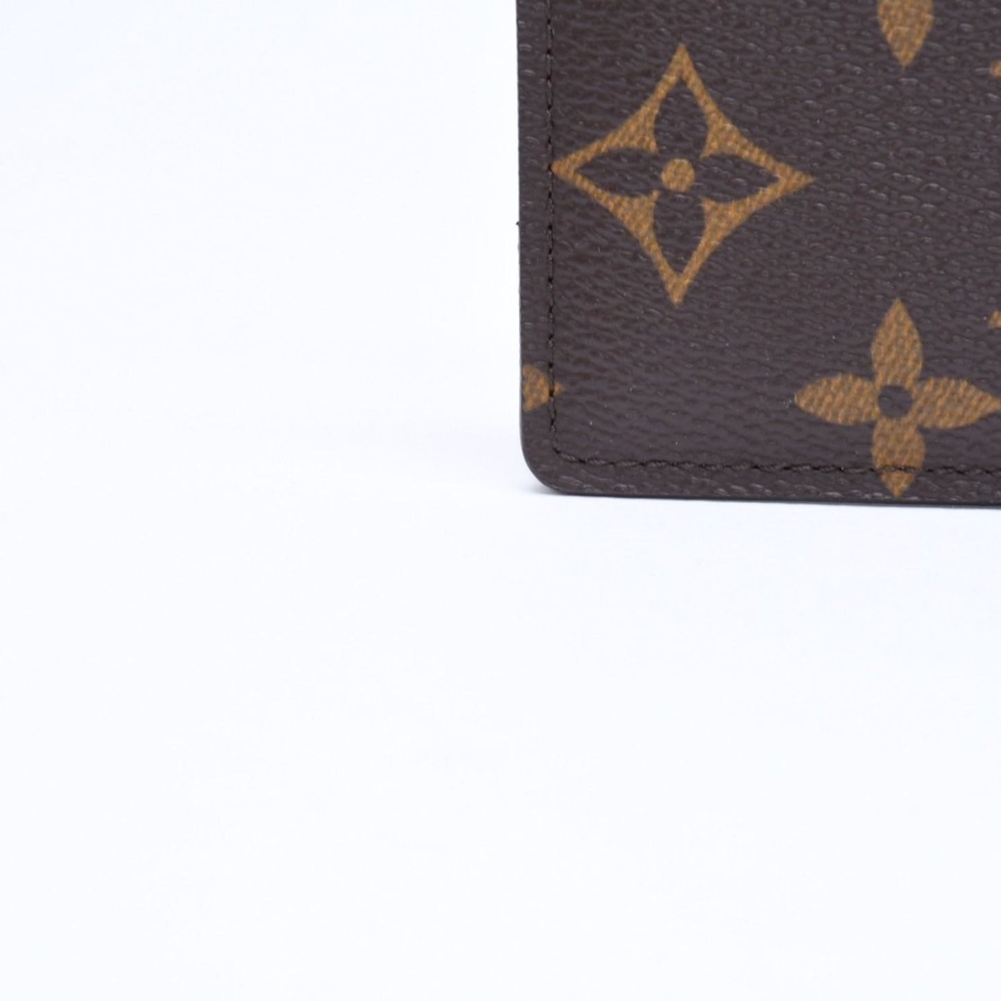 Louis Vuitton Porte Cartes Simple Card Case Monogram Canvas Brown — view 7