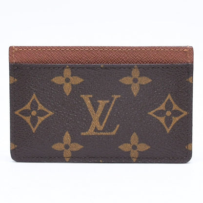 Louis Vuitton Porte Cartes Simple Card Case Monogram Canvas Brown — view 3