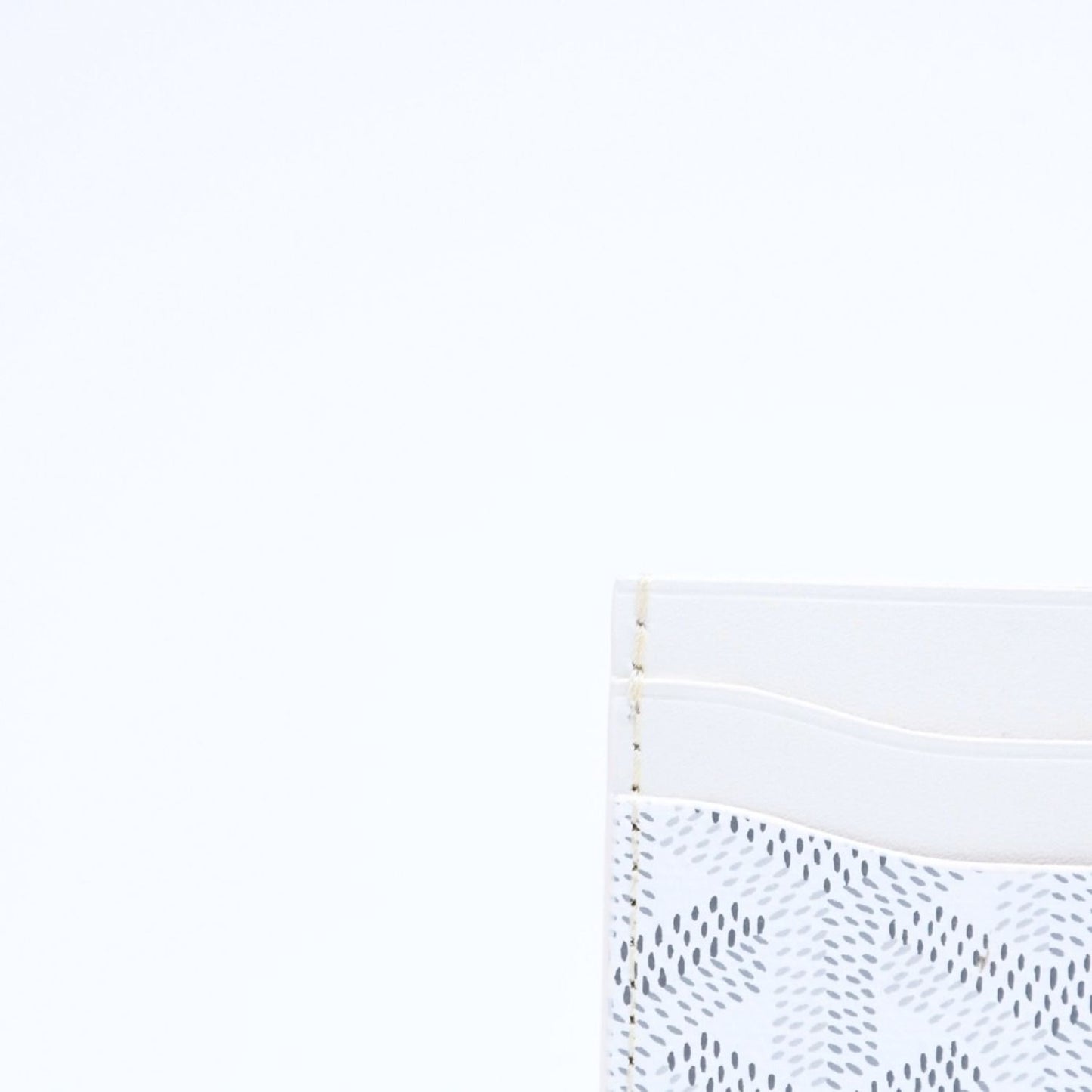 Goyard Saint Sulpice Card Case White Vauzel Calfskin — view 7