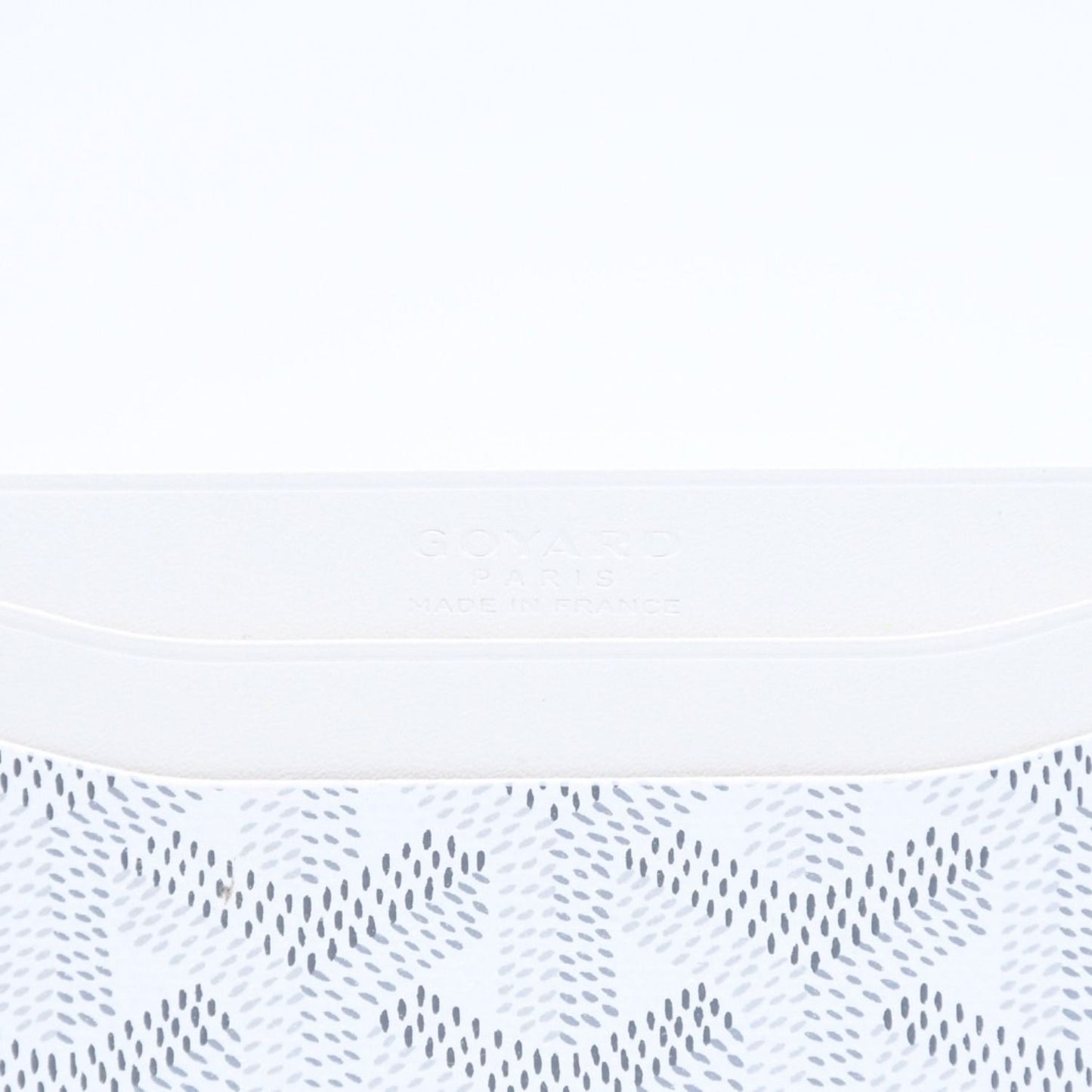 Goyard Saint Sulpice Card Case White Vauzel Calfskin — view 4