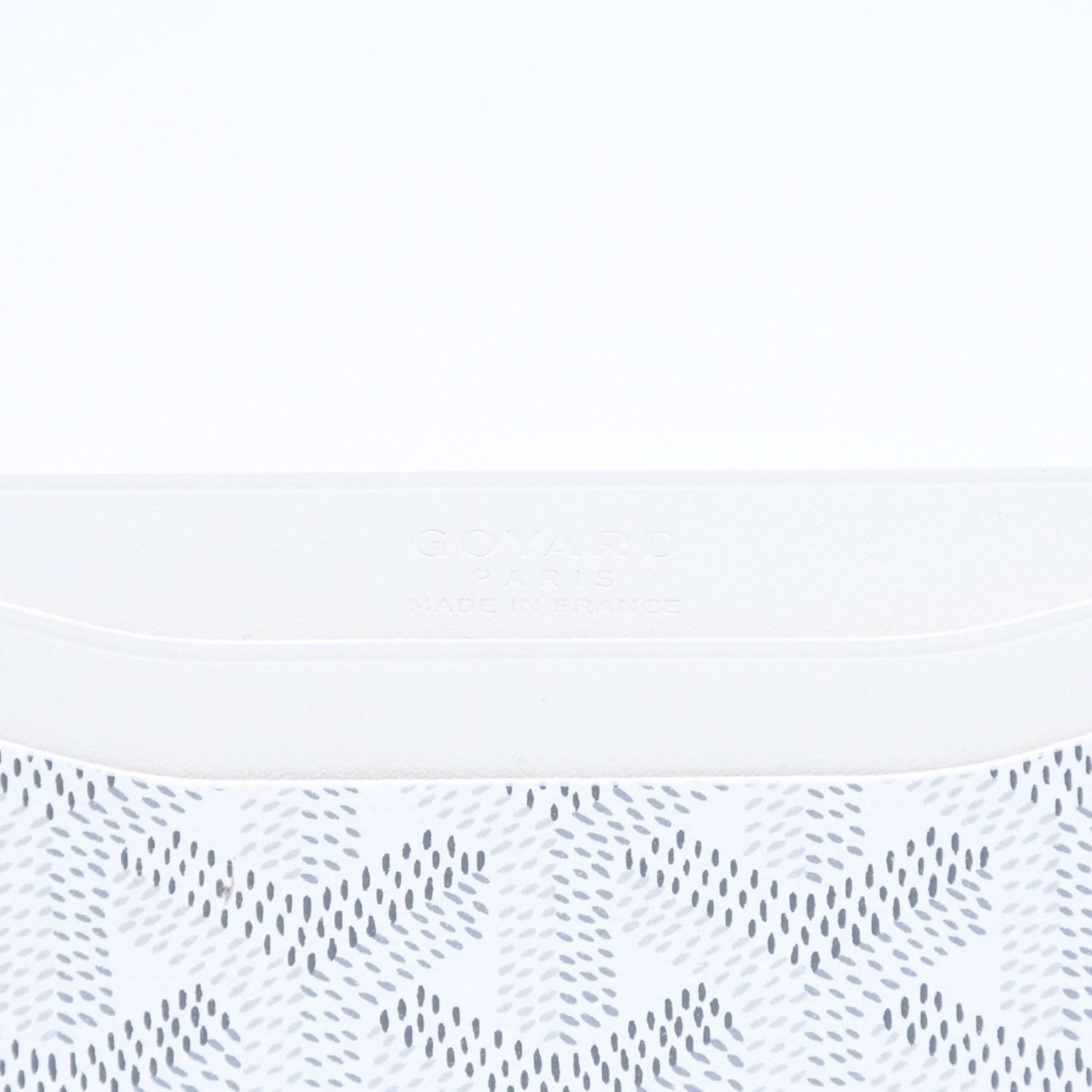 Goyard Saint Sulpice Card Case White Vauzel Calfskin — view 4