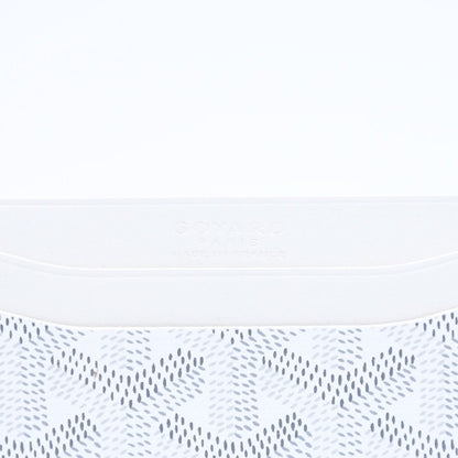 Goyard Saint Sulpice Card Case White Vauzel Calfskin — view 4