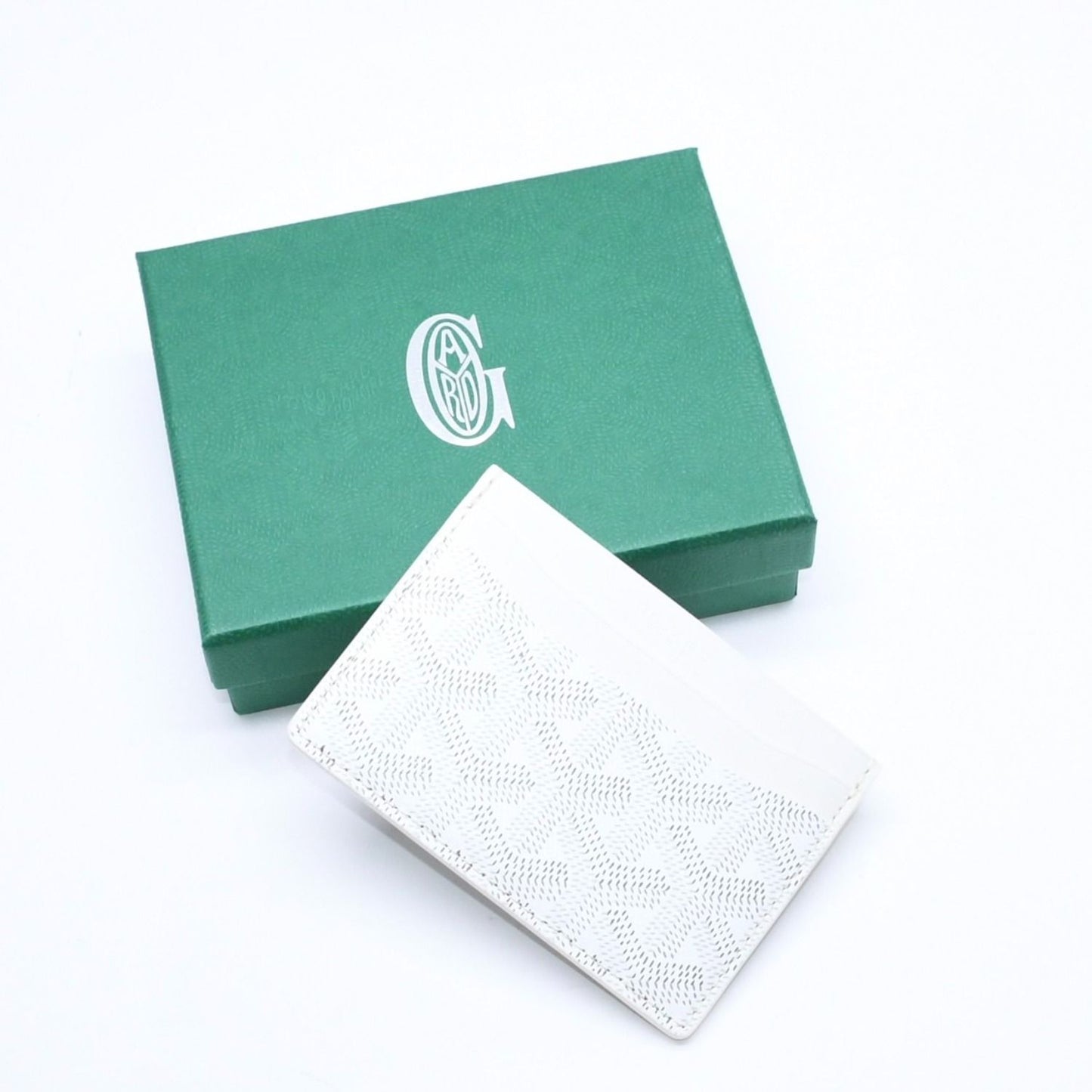 Goyard Saint Sulpice Card Case White Vauzel Calfskin