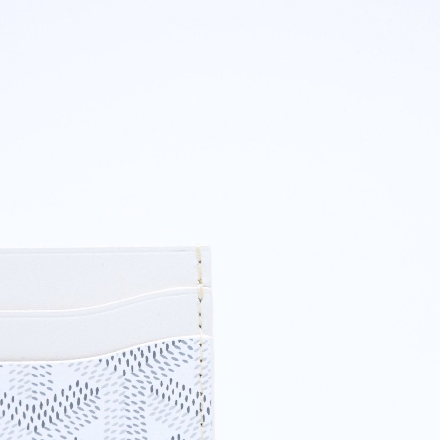 Goyard Saint Sulpice Card Case White Vauzel Calfskin — view 5