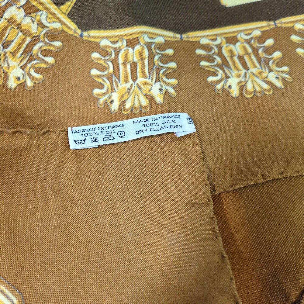 Hermes Carre 90 les Cavaliers Dor Scarf Gold — view 5