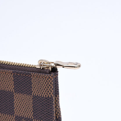 Louis Vuitton Pochette Cles Coin Purse Damier Ebene Brown — view 7