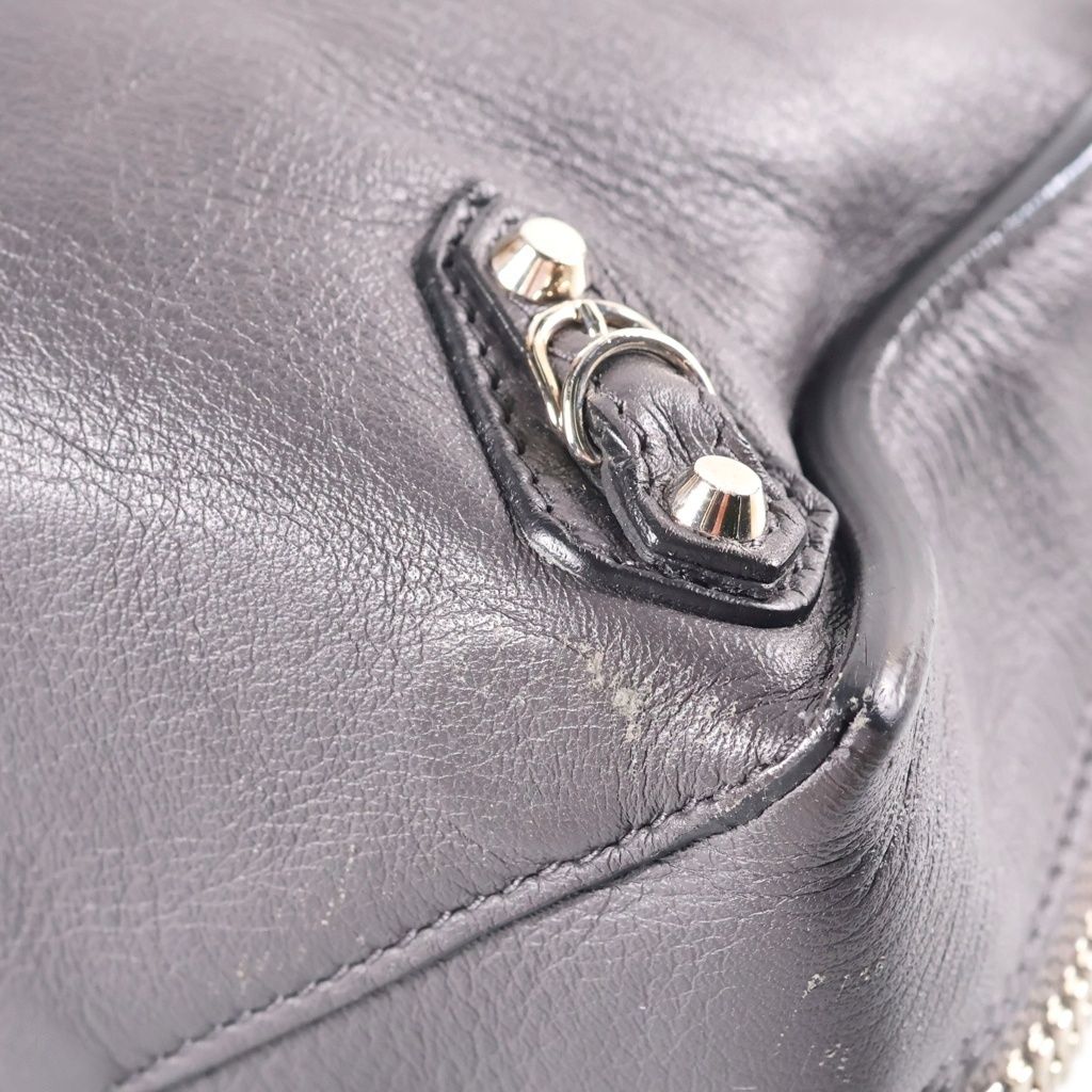 Balenciaga Paper Mini Handbag Silver Gray — view 5