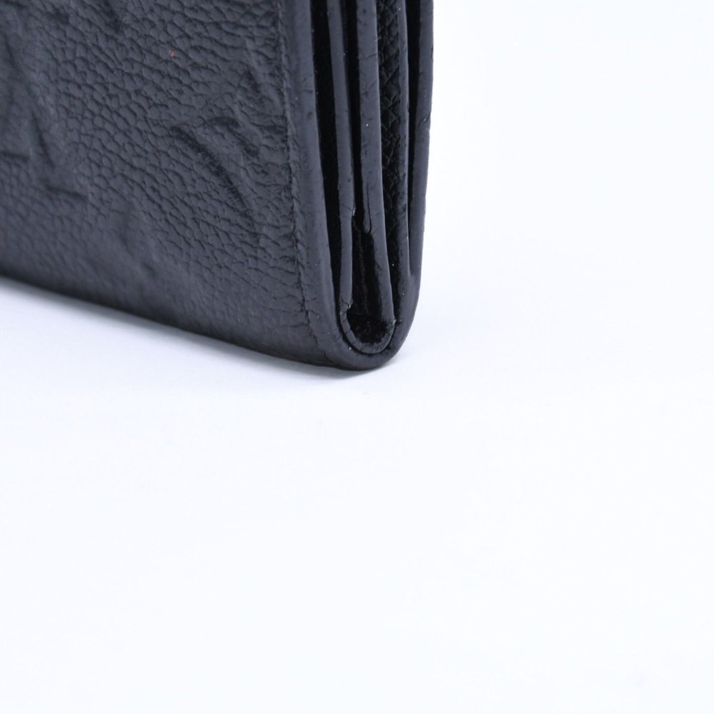 Louis Vuitton Trifold Wallet Portefeuille Zoe Black Gold — view 8