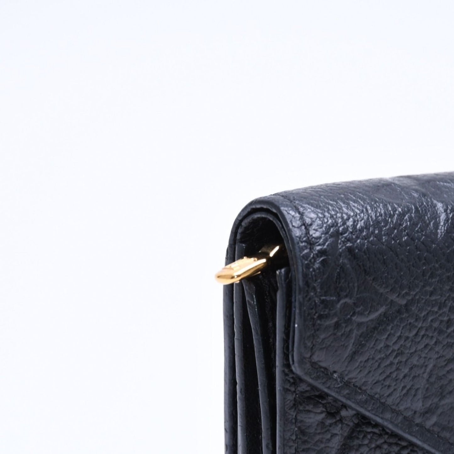 Louis Vuitton Trifold Wallet Portefeuille Zoe Black Gold — view 5