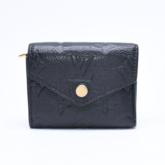 Louis Vuitton Trifold Wallet Portefeuille Zoe Black Gold
