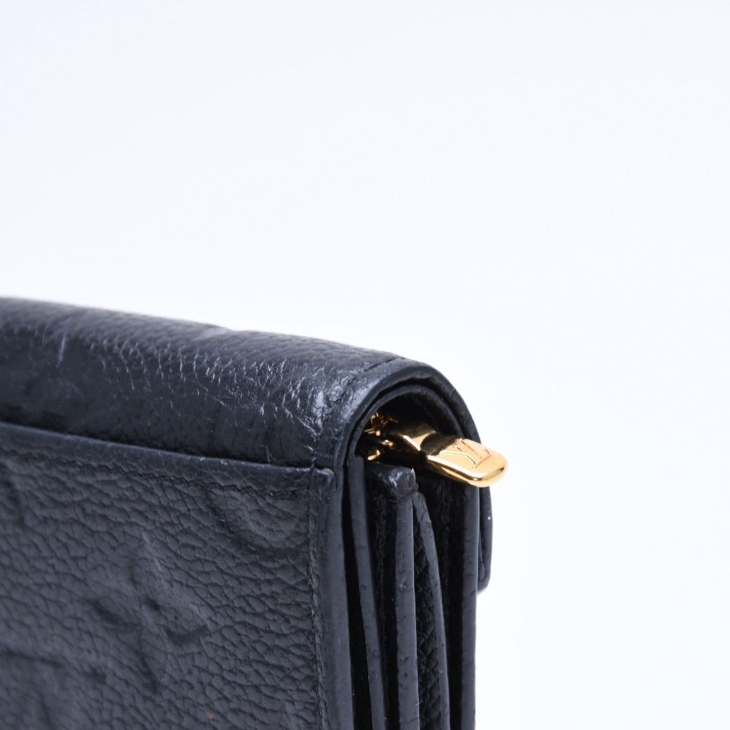 Louis Vuitton Trifold Wallet Portefeuille Zoe Black Gold — view 7