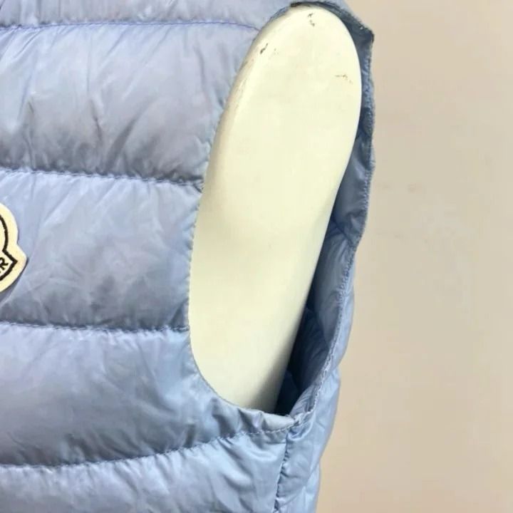 Moncler Cheramette Light Down Vest Children's Blue Hooded Ground 14 — view 4