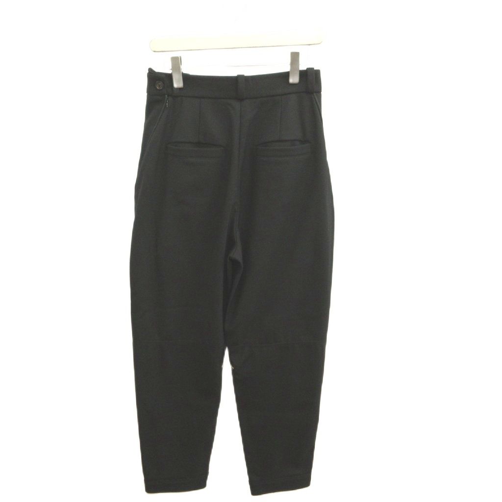 Louis Vuitton Trousers Tapered Pants Black Design Zip Zipper Long YU 38 — view 2