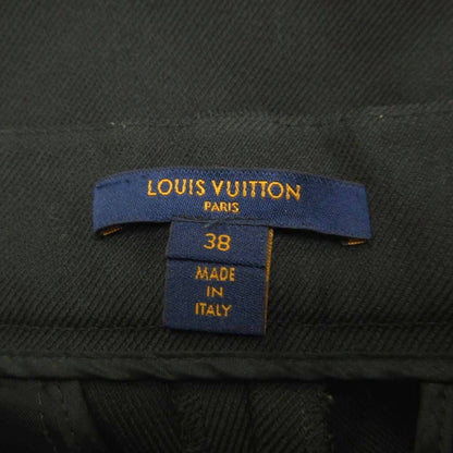 Louis Vuitton Trousers Tapered Pants Black Design Zip Zipper Long YU 38 — view 4