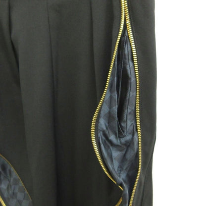 Louis Vuitton Trousers Tapered Pants Black Design Zip Zipper Long YU 38 — view 7