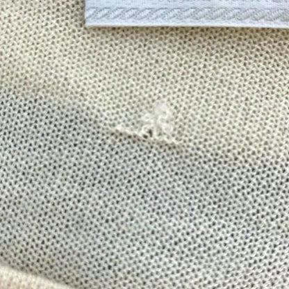 Prada Knit Sweater Border Pattern Boat Neck Three Quarter Sleeve Silk Ivory 38 — view 7