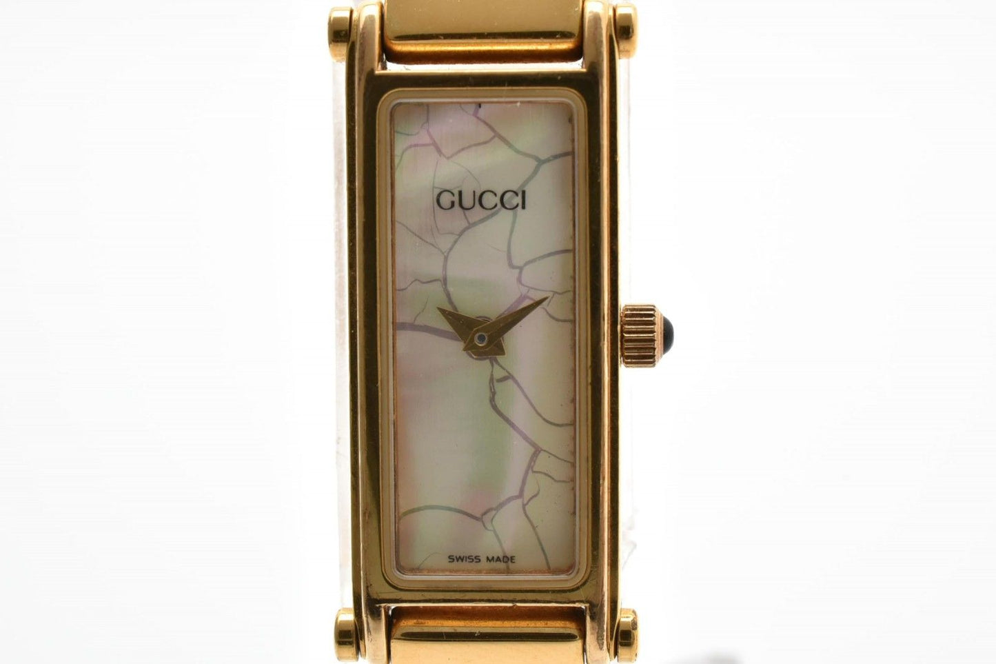 Gucci Quartz Bangle Watch White Shell Styledial Gold — view 2