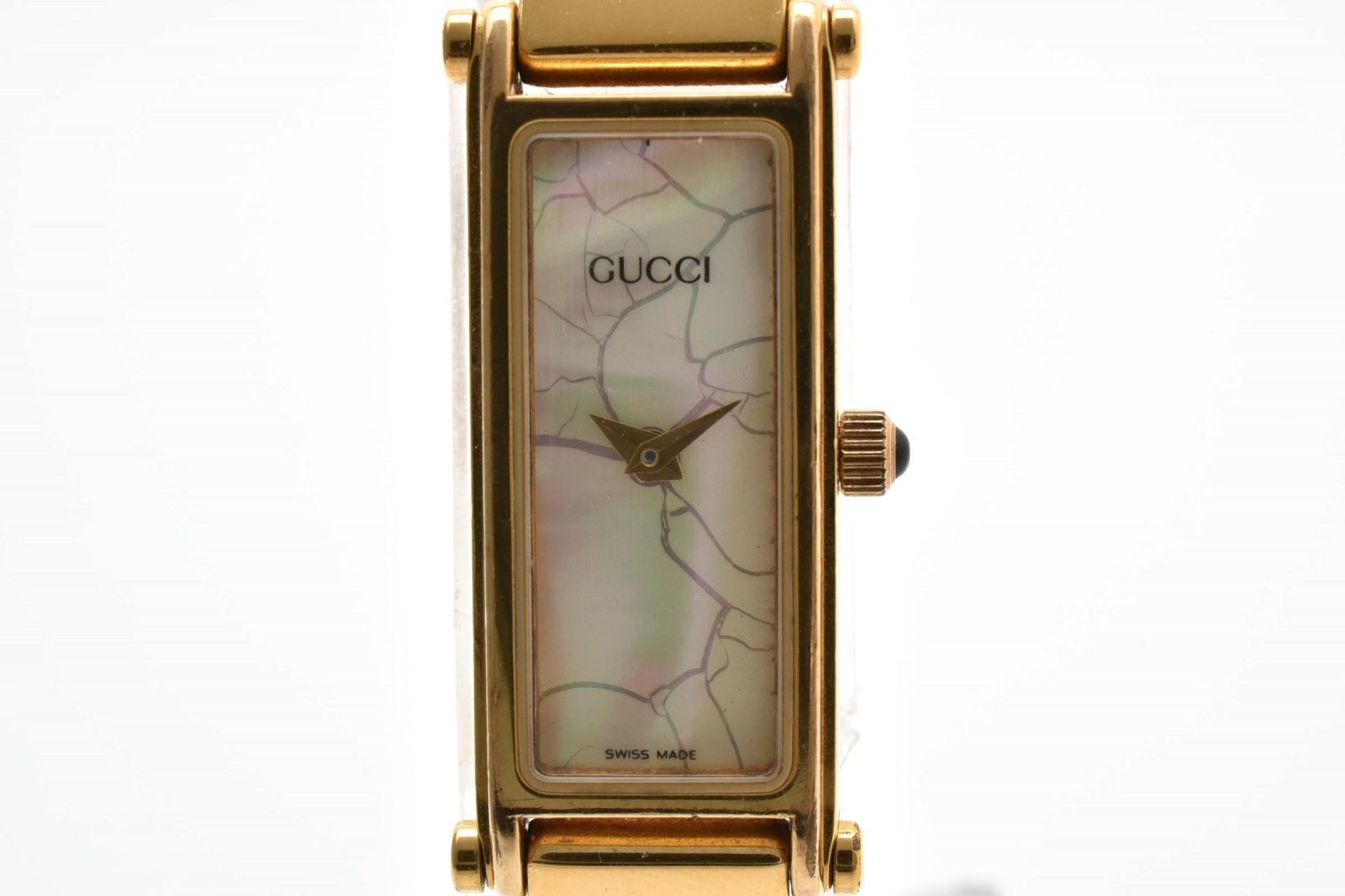 Gucci Quartz Bangle Watch White Shell Styledial Gold — view 2
