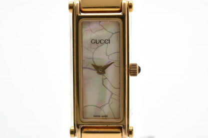 Gucci Quartz Bangle Watch White Shell Styledial Gold — view 2