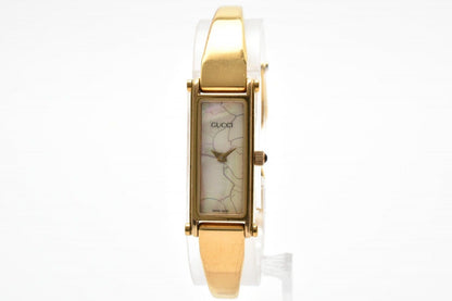 Gucci Quartz Bangle Watch White Shell Styledial Gold — view 4