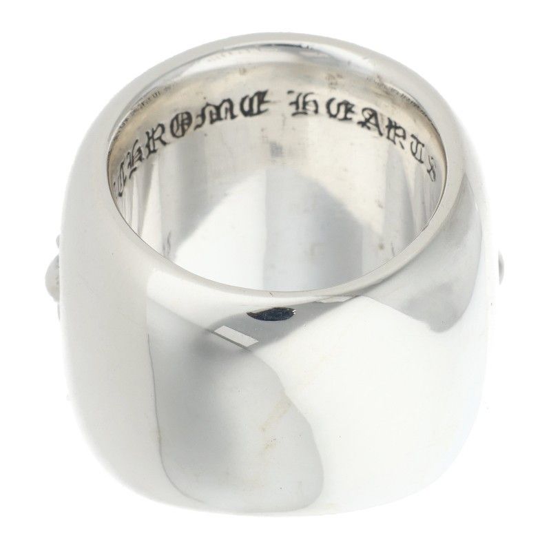 Chrome Hearts Classic Oval Cross Silver Ring — view 2
