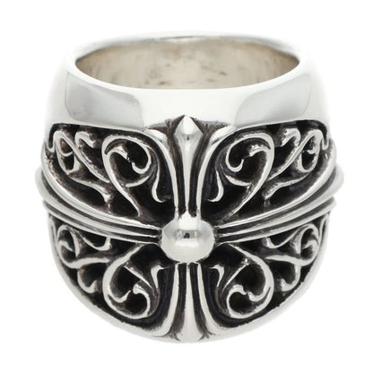 Chrome Hearts Classic Oval Cross Silver Ring