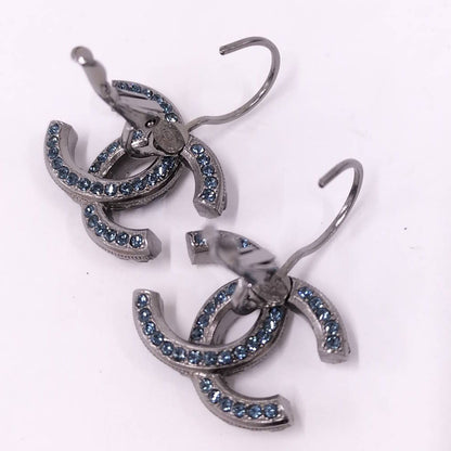 Chanel Earrings CC Logo CC Plated Rhinestone — view 6