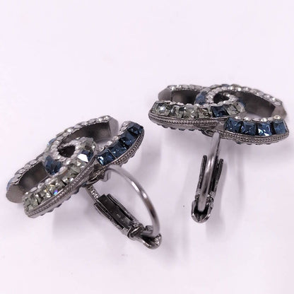 Chanel Earrings CC Logo CC Plated Rhinestone — view 5