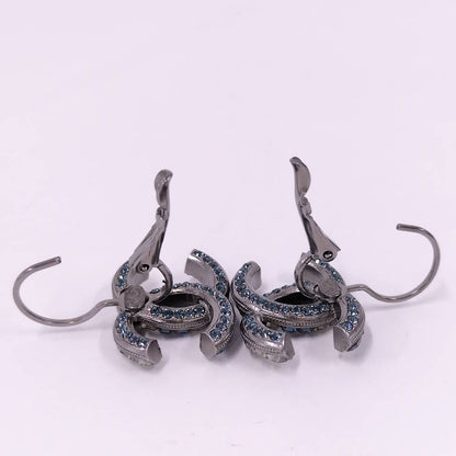 Chanel Earrings CC Logo CC Plated Rhinestone — view 7