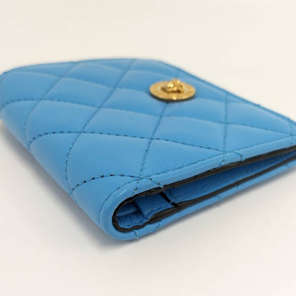 Versace Quilted Wallet Leather Blue — view 6