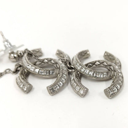 Chanel Swing Earrings CC Logo Rhinestone 18 — view 2