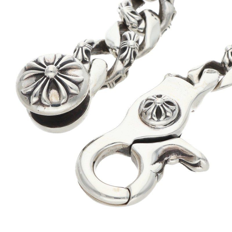 Chrome Hearts Fancy Link Clip Silver Bracelet — view 4
