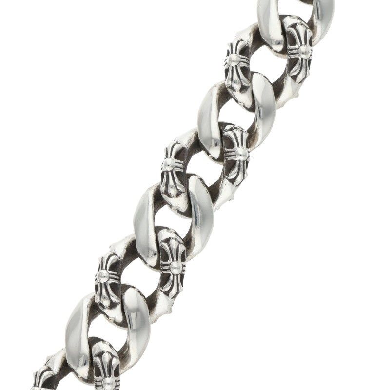 Chrome Hearts Fancy Link Clip Silver Bracelet — view 5