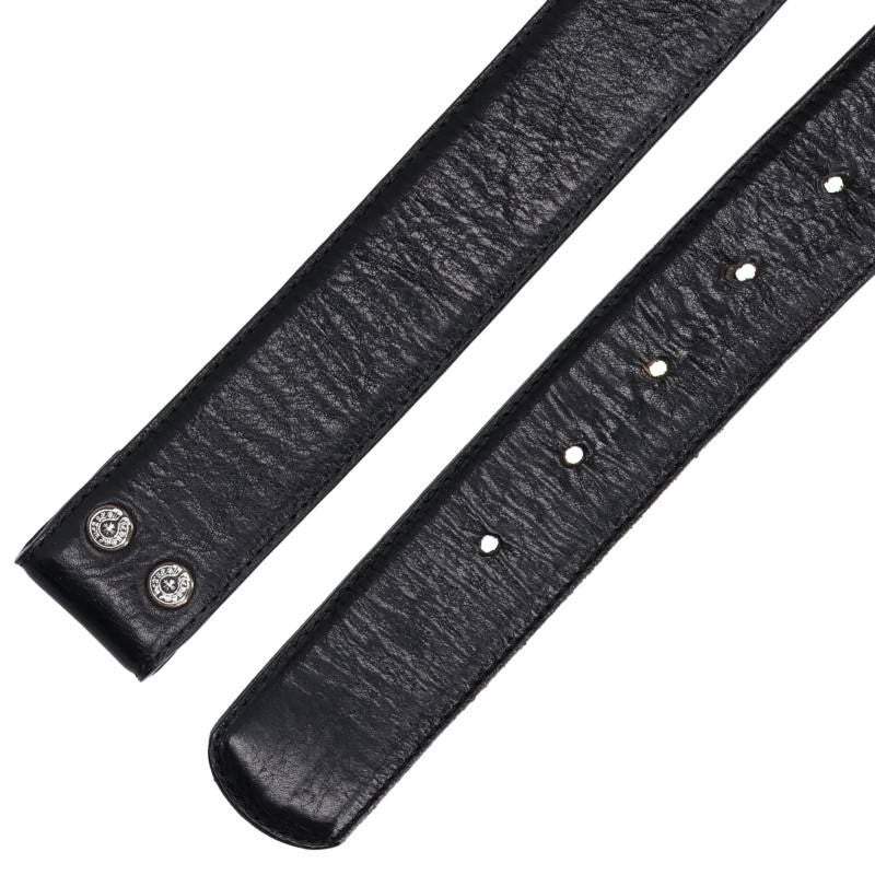 Chrome Hearts 1.5 Strap Scroll Rabe Roulis Betts Leather Belt — view 3