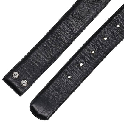 Chrome Hearts 1.5 Strap Scroll Rabe Roulis Betts Leather Belt — view 3