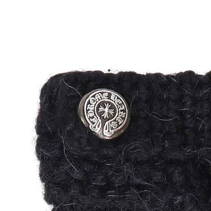 Chrome Hearts Horseshoe Button Fingerless Knit Gloves — view 3