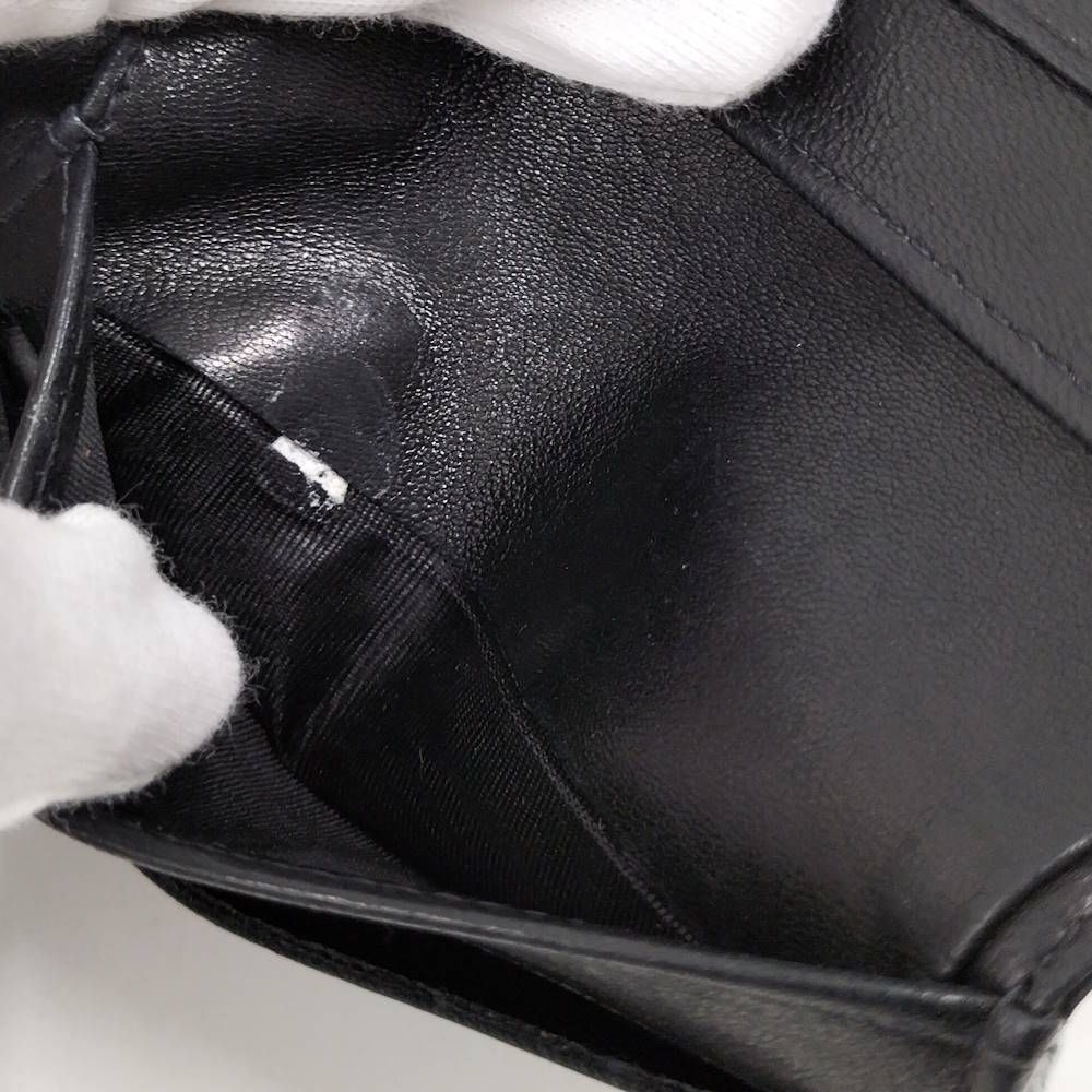 Chanel Compact Wallet Lambskin Leather Black — view 6