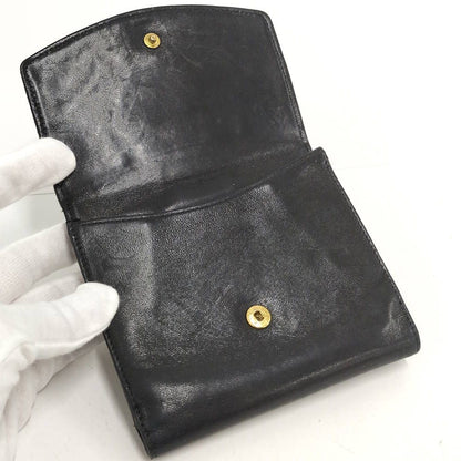 Chanel Compact Wallet Lambskin Leather Black — view 3