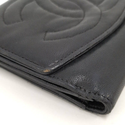 Chanel Compact Wallet Lambskin Leather Black — view 5