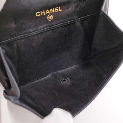 Chanel Compact Wallet Lambskin Leather Black — view 7