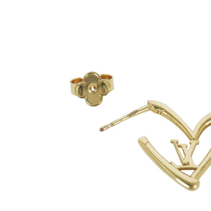 Louis Vuitton Boucle Doreille Heart Foreign Love Single Earrings Gold — view 3