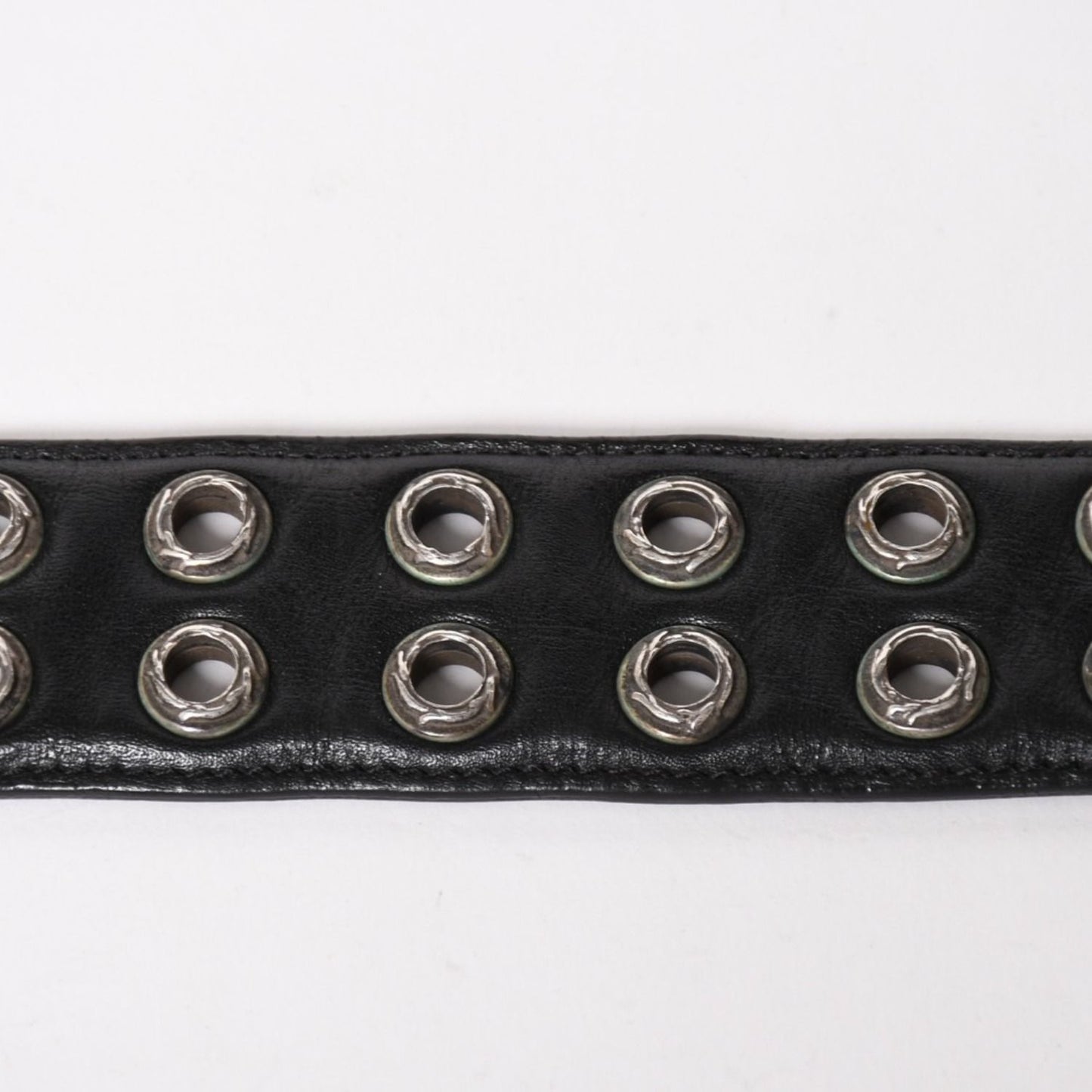 Chrome Hearts Strap Dbl Row of Grommets Double Row of 925 Sterling Silver Belt — view 7