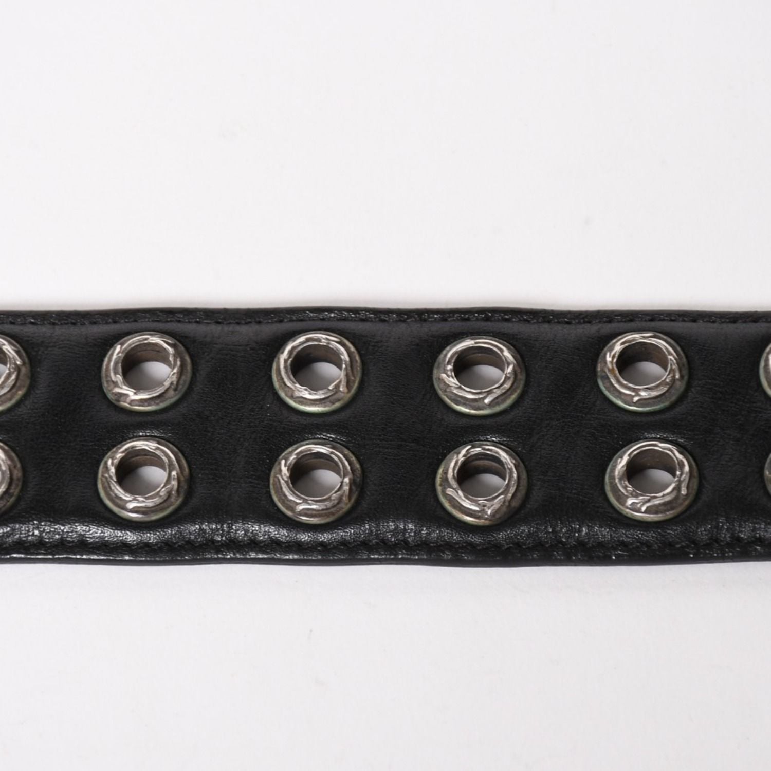 Chrome Hearts Strap Dbl Row of Grommets Double Row of 925 Sterling Silver Belt — view 7